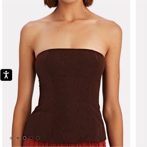 Staud brown corset